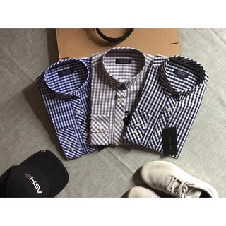 Áo sơ mi kẻ caro nam chất liệu cotton 3 màu
