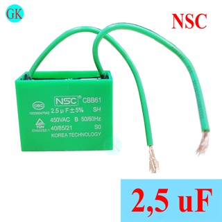 Tụ 2,5uf 450v nsc