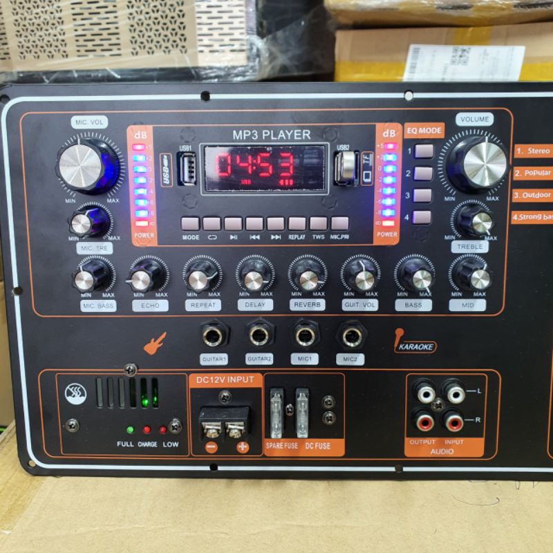 Mạch Loa Kéo 40 Đôi Reverb Có Midi và Led Nháy Theo Nhạc