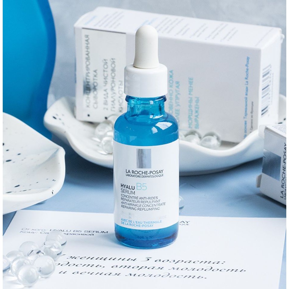 [Nhập khẩu] Dưỡng chất chuyên sâu giúp hỗ trợ quá trình tái tạo da La Roche-Posay Hyalu B5 Serum 30ml - MB049200