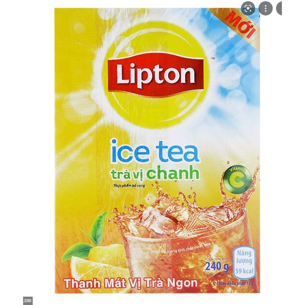 Trà Lipton Ice Tea vị Chanh, Xoài, Đào 224g