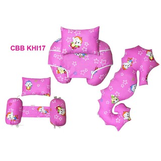 Combo 3 sp: gối chống trào ngược + gối chặn + gối ôm cá ngựa cho bé berry CBB KHI17