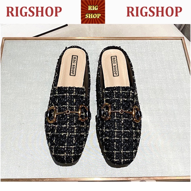 SỤC BỆT RIGSHOP VẢI DẠ TWEED PHỐI XÍCH GUᏟᏟI SIÊU XINH - A37