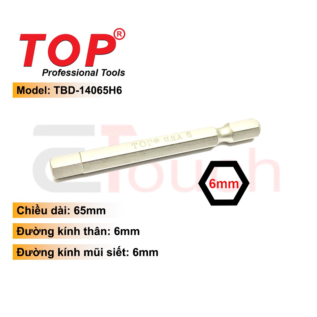 Mũi Siết Bu Lông Lục Giác ĐỦ SIZE Chính Hãng TOP TBD-14065