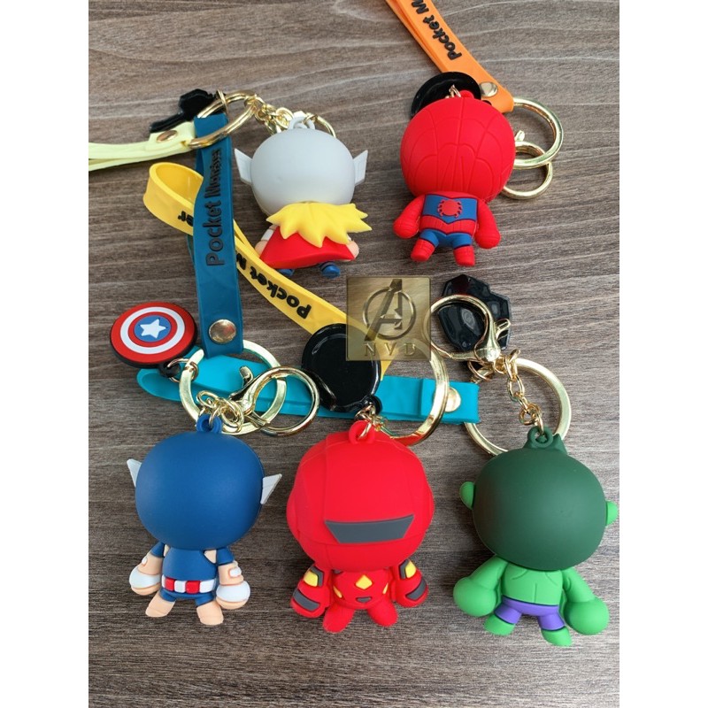 Móc khoá Marvel Chibi cao cấp mẫu mới