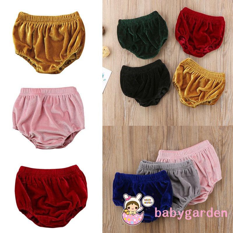 AAE-Kids Baby Girls Velvet Bottoms Infant Bloomer Shorts Briefs Diaper Cover