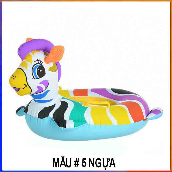 Phao bơi trẻ em hình thú có chỗ xỏ chân tay cầm chắc chắn hai bên tiện lợi