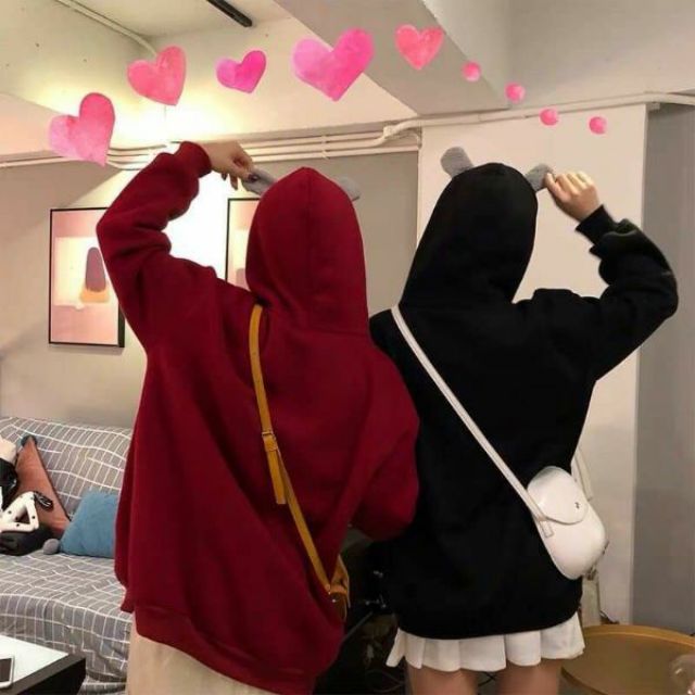 Áo hoodie chữ phối 2 màu FREESIZE | BigBuy360 - bigbuy360.vn