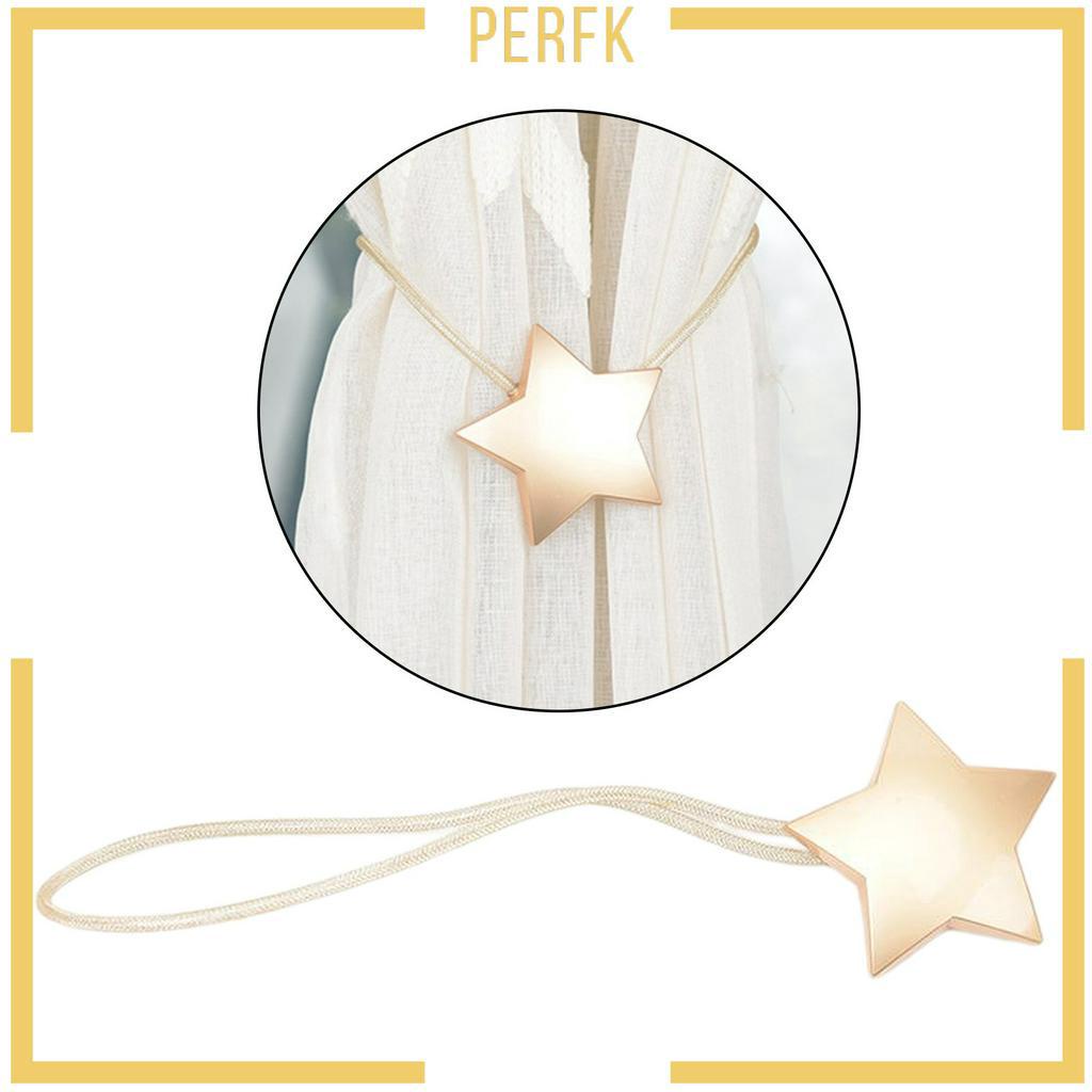 Kẹp Giữ Rèm Cửa Nam Châm Hình Ngôi Sao Năm Cánh Bằng Kim Loại