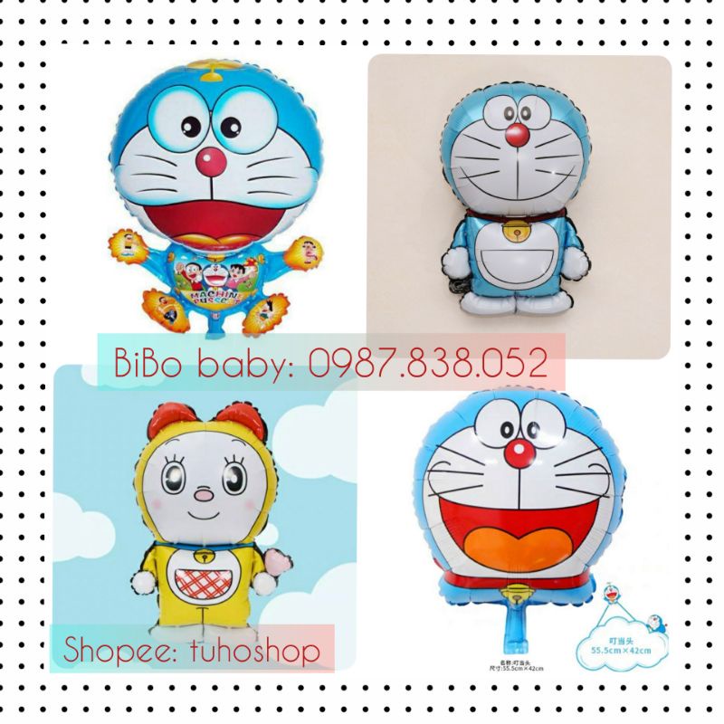 Bóng hình Doremon (Doreamon), doremi trang trí sinh nhật - BiBobaby