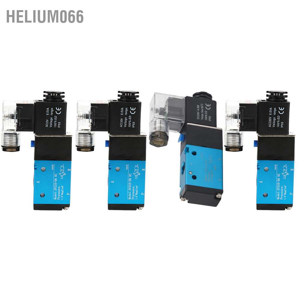 Van điện từ 5 chiều 2 vị trí PT / 4in 1.2MPa 170Psi IP65 Helium066 3V210-08 chuyên dụng