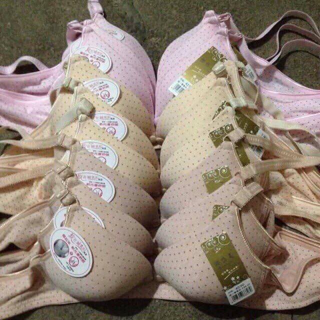 Áo lót bầu cho con bú mã chấm bi có cúc bấm hàng loại đẹp BQSHOP