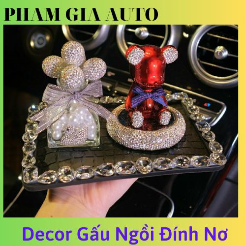 Sét Decor Sáp Gấu Ngồi Mang Hương Thơm Tự Nhiên Trang Trí Taplo