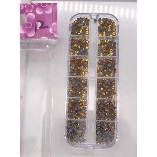 Đá chân keo mix size đính móng tay