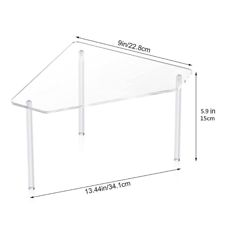 Bộ 2 Kệ Nhựa Acrylic Trong Suốt Đựng Đồ Dùng Nhà Tắm Tiện Dụng