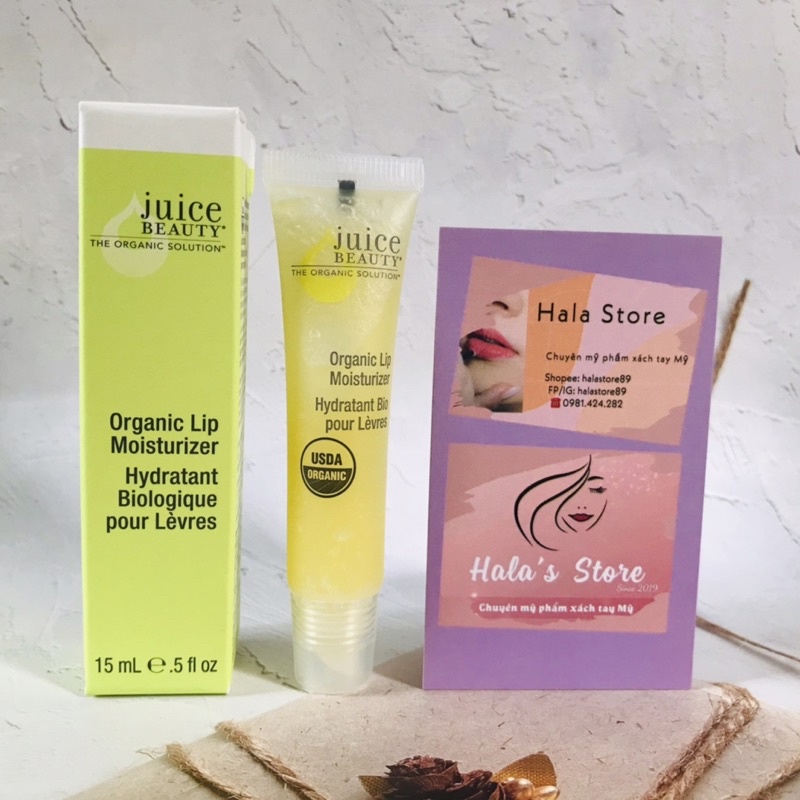 Son dưỡng ẩm môi hữu cơ Juice Beauty USDA Organic Lip Moisturizer and Mask