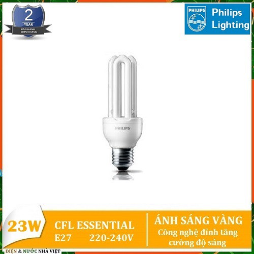 BÓNG ĐÈN PHILIPS ESSENTIAL 8W & 18W & 23W E27  HUỲNH QUANG COMPACT