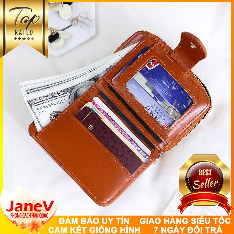 Ví Nữ Mini Ngắn Cầm Tay Cực Xinh Cao Cấp Phong Cách Hàn Quốc TVNN142
