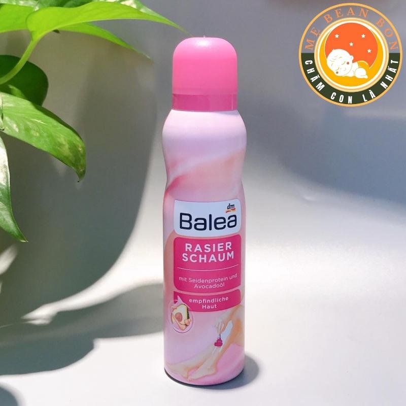 Bọt cạo lông Balea đức toàn thân và bikini không xước  rát da mùi thơm dễ chịu không gây kích ứng  200ml - mẹ bean bon