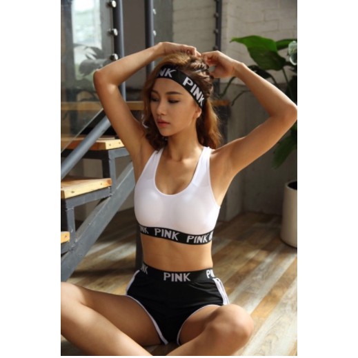 ÁO TẬP- ÁO BRA TẬP GYM PINK( CÓ ĐỆM NGỰC)