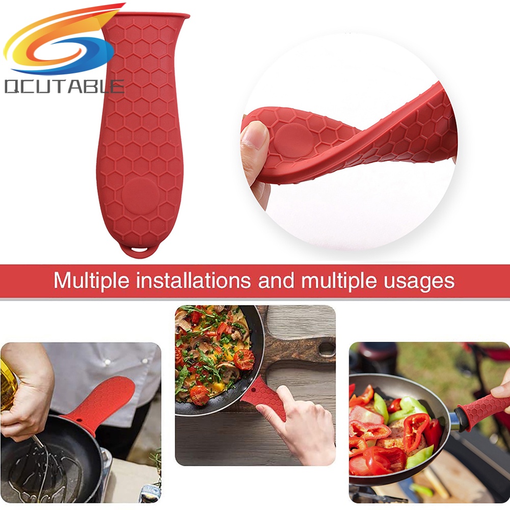 Miếng bọc tay cầm nồi bằng silicone chống nóng &amp; trượt