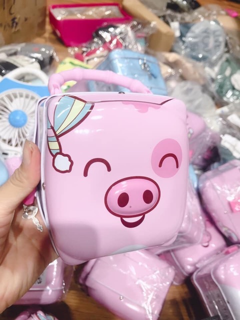 HỘP TIẾT KIỆM CHO BÉ HÌNH HEO CON CÓ KHOÁ KUTE