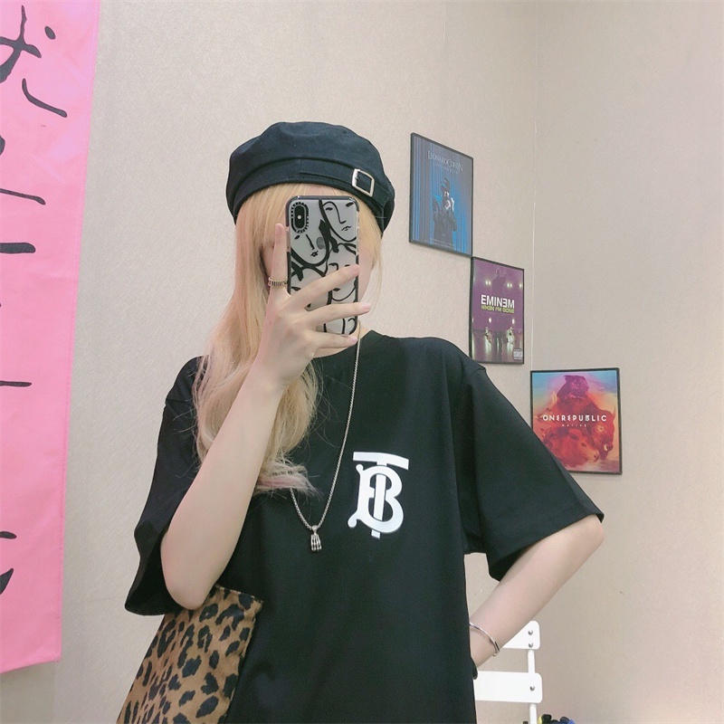 Áo Thun Tay Ngắn Cổ Tròn In Họa Tiết Cổ Điển Thời Trang Xuân Hè