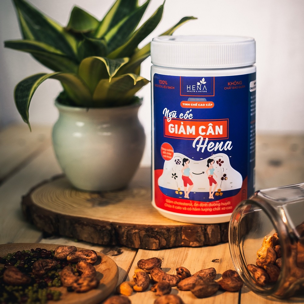 Ngũ Cốc Giảm Cân Tinh Chế Hữu Cơ Cao Cấp Dành Cho Người Ăn Kiêng Hena 500G, Bột Ngũ Cốc Ăn Kiêng Giảm Cân Hiệu Quả