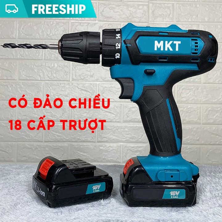 [TẶNG Mũi Khoan] Máy khoan pin bắt vít Makita 18V - Máy khoan, máy bắt vít - 100% lõi đồng