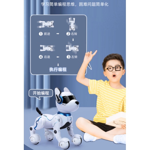 Rô bốt đồ chơi điều khiển từ xa hình chú chó đáng yêu 1355 gift