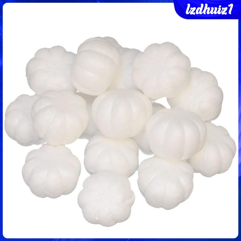 Bộ 20 Quả Bí Ngô Bằng Xốp Polystyrene Styrofoam Dùng Trang Trí Halloween