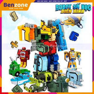 ROBOT SỐ HỌC BIẾN HÌNH 15 SỐ - Đồ Chơi Xếp Hình Cho Trẻ Vừa Học Vừa Chơi