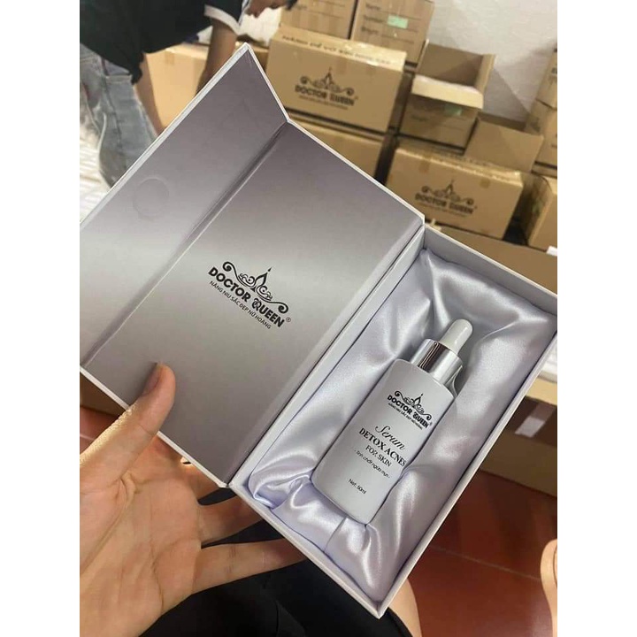 SERUM DETOX MỤN DOCTOR QUEEN - (Ngừa tất cả các loại mụn,thâm,. đào thải phục hồi tái tạo da,da yếu, giãn mao mạch,...)