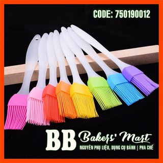 Chổi quét bánh silicone, cán nhựa mờ - Size NHỎ 17cm (GIAO MÀU SẮC NGẪU NHIÊN)