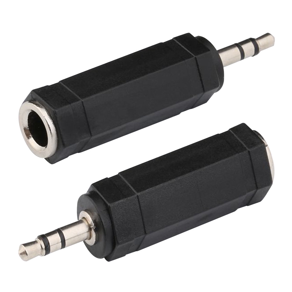 Set 2 đầu nối jack cắm micro 3.5mm sang 6.35mm bằng hợp kim kẽm | BigBuy360 - bigbuy360.vn