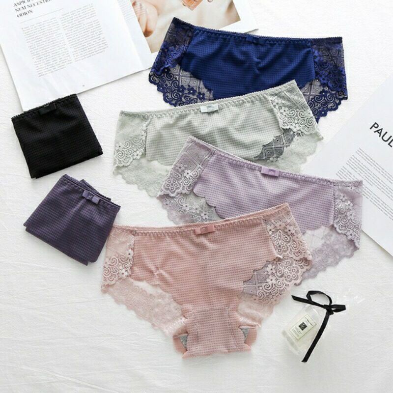 Set 5 Quần Lót Đúc Su Phối Ren Mã 2212