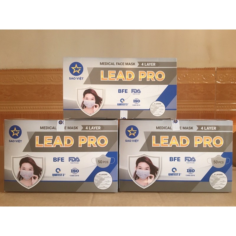 Khẩu Trang y tế 4 Lớp Sao Việt - Lead Pro | BigBuy360 - bigbuy360.vn