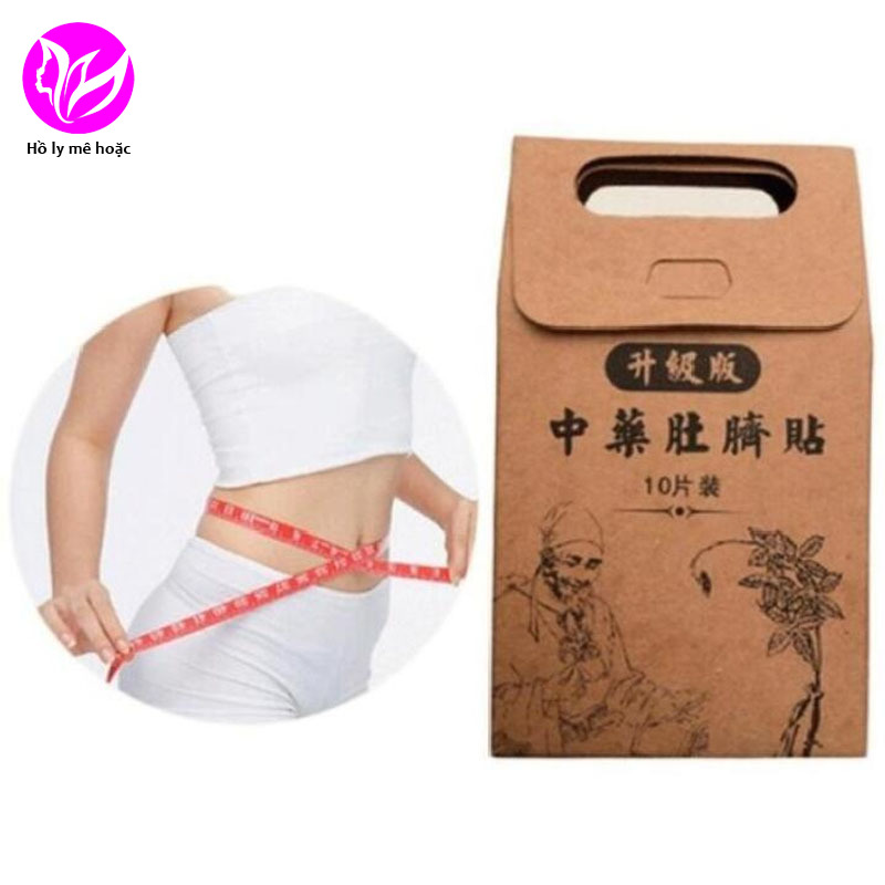 Hộp 10 Miếng Dán Rốn Tan Mỡ Trung Y Slimming Patch - Thảo Dược Nội địa Trung