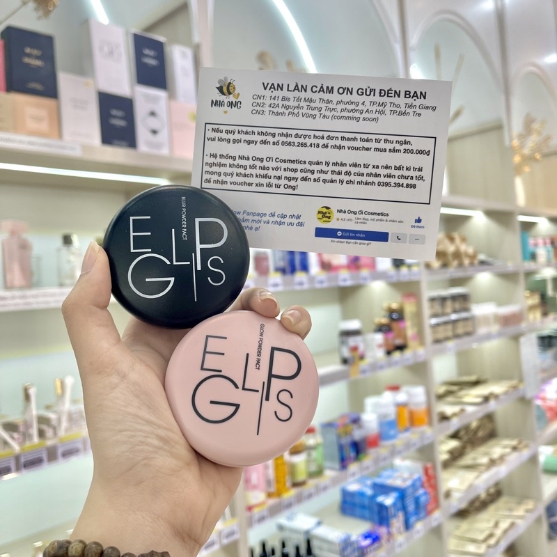 Phấn Phủ Kiềm Dầu, Cho Làn Da Căng Bóng, Hồng Hào Eglips Glow Powder Pact