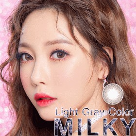 Kính áp tròng Milky Light Gray Hàn Quốc có độ ( 0.00 ~ 6.00)