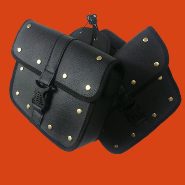 Túi da xe máy lớn 1 cặp cao cấp size 27x23x10