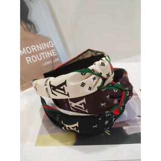 Băng Đô Cài Tóc Họa Tiết Lv Thời Trang Dành Cho Nữ