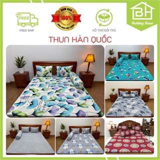 Drap lẻ thun lạnh Hàn Quốc nhiều màu, không áo gối