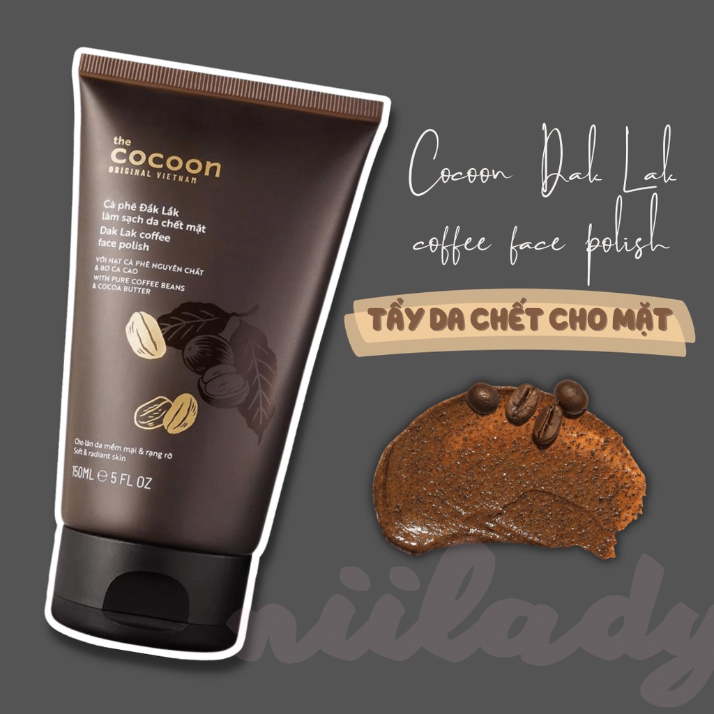 Tẩy tế bào chết Cocoon Dak Lak Coffee Face Polish 150ml