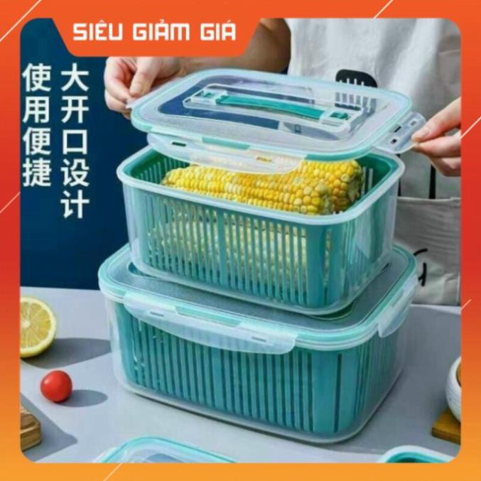 [ ĐỔ SỈ] HỘP ĐỰNG ĐỒ BẢO QUẢN TỦ LẠNH - Bộ set 5 rổ hộp đựng đồ tủ lạnh đa năng thông minh cao cấp