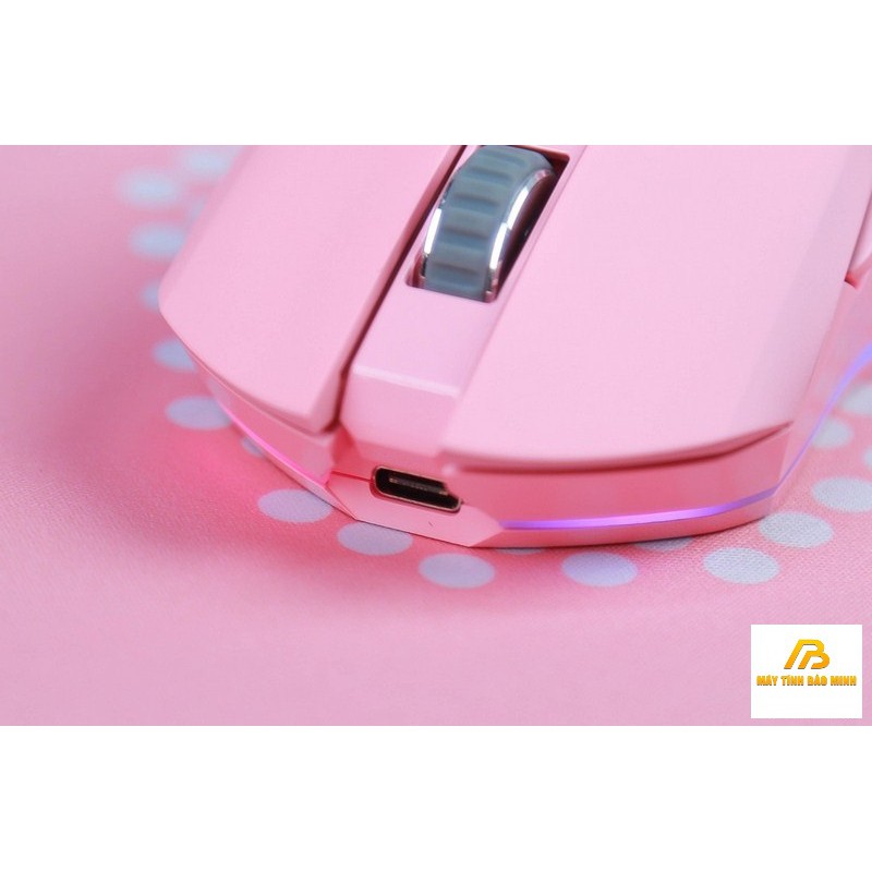 Chuột Không Dây Gaming Dareu Em901 RGB Pink - Hàng chính Hãng