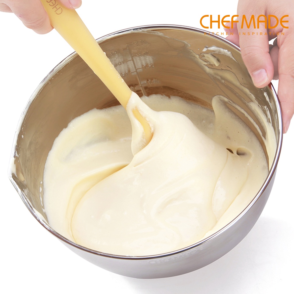Tô đánh trứng khuấy bột CHEFMADE WK9364/WK9365 dạng tròn bằng thép không gỉ 18/8 tiện dụng cho nhà bếp 20CM/24CM