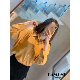 [HÌNH THẬT]ÁO SƠMI TÚI HỘP OVERSIZE