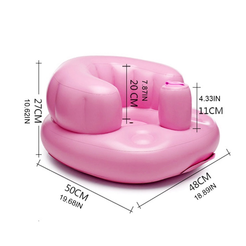 Ghế Bơm Hơi Bằng PVC Di Động Tiện Dụng Cho Bé Tập Ngồi