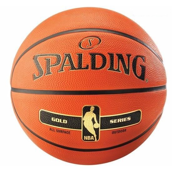 Bóng rổ Spalding NBA Gold Outdoor Size 7 + Tặng bộ kim bơm bóng và lưới đựng bóng